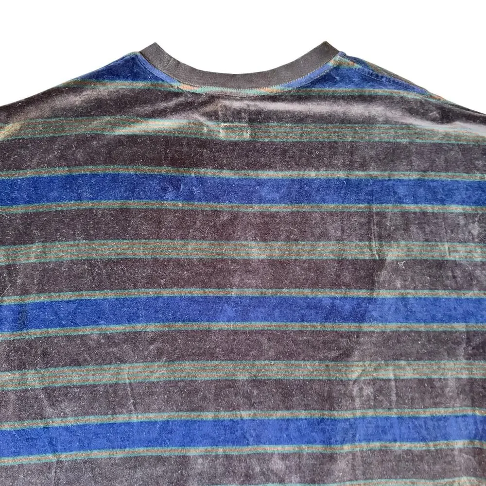 Levi’s Stay Loose Velour Striped Long Sleeve Tee Men’s Grunge‎ - Size XL